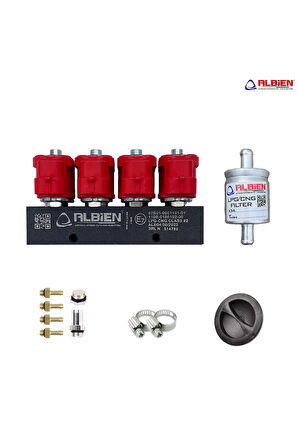 Atiker Uyumlu LPG Enjektör - 4 Silindir 3 ohm