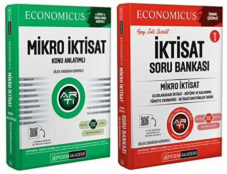 Pegem 2025 KPSS A Grubu Mikro İktisat Economicus Konu + Soru Bankası 2 li Set Pegem Akademi Yayın