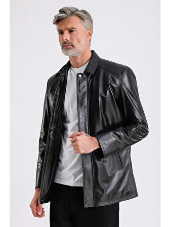 Bruno Erkek Uzun Deri Kaban