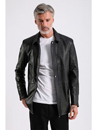 Bruno Erkek Uzun Deri Kaban