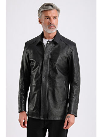 Bruno Erkek Uzun Deri Kaban