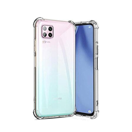 Gpack Huawei P40 Lite Kılıf AntiShock Ultra KorumaNano Glass
