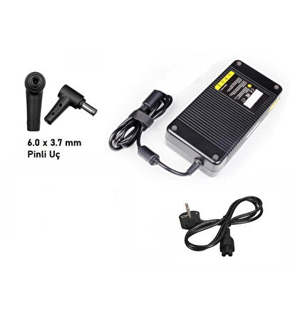 Asus 19.5V 11.8A 230W 6.0x3.7 mm İğne Uçlu Notebook Adaptör Laptop Şarj
