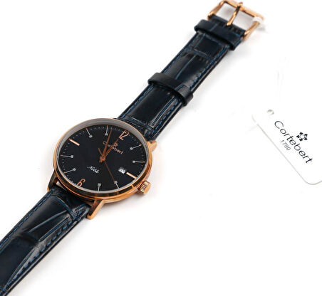 Cortebert Kristal Cam Laci Kadran Erkek Kol Saati