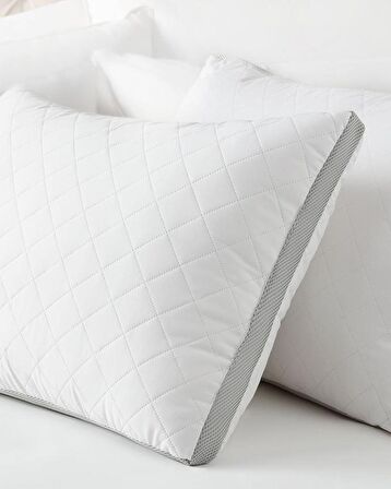 Madame Coco Klimalı Yastık - Beyaz/açık Gri - 50x70 Cm