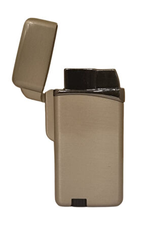 Gümüş Metal Tek Torch Pürmüz Puro Çakmağı