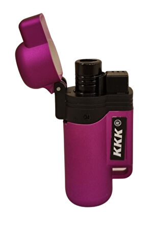 Pembe Plastik Tek Torch Pürmüz Puro Çakmağı