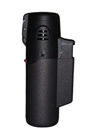 Siyah Masa Tipi Tek Torch Pürmüz Puro Çakmağı
