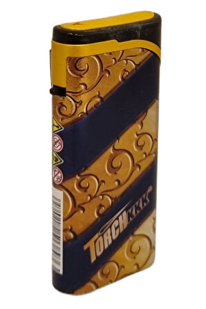 Gold - Siyah Tek Torch Pürmüz Plastik Puro Çakmağı