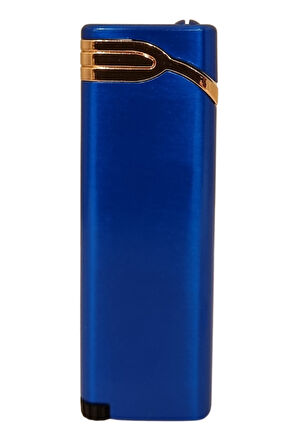 Mavi - Bronz Tek Torch Pürmüz Metal Puro Çakmağı