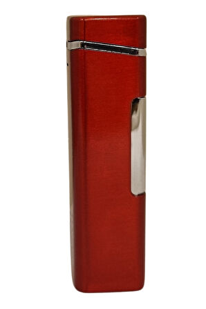 Kırmızı Tek Torch Pürmüz Metal Puro Çakmağı