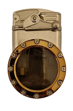 Gümüş Çift Torch Pürmüz Metal Puro Çakmağı