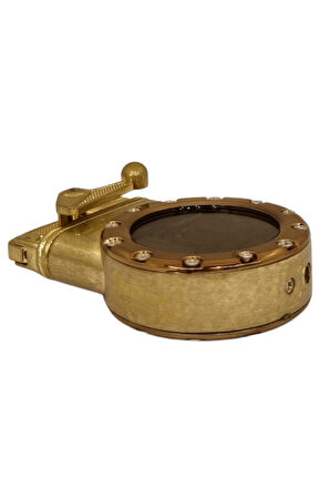 Gold Çift Torch Pürmüz Metal Puro Çakmağı