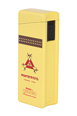 Monte Cristo Özel Üretim Tek Torch Pürmüz Sarı Puro Çakmağı