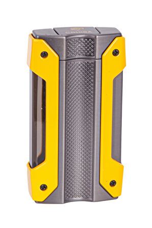Tek Torch Pürmüz Sarı-Gunmetal Metal Puro Çakmağı