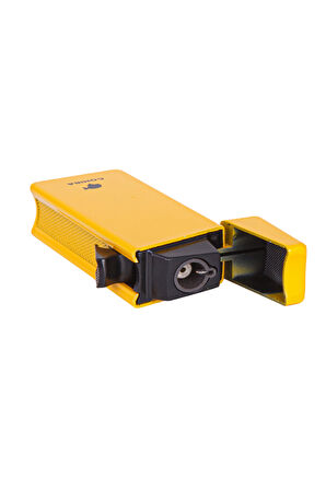 Tek Torch Pürmüz Sarı Metal Puro Çakmağı