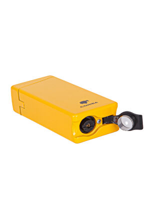 Tek Torch Pürmüz Sarı Metal Puro Çakmağı