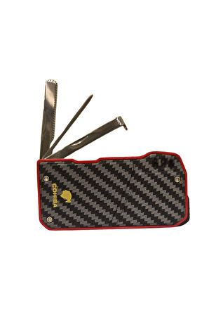 Soft Flame Karbon Desenli-Kırmızı Metal Pipo Çakmağı