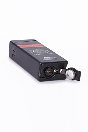 Tek Torch Pürmüz Partagas Serie P No:2 Özel Üretim Siyah Metal Puro Çakmağı