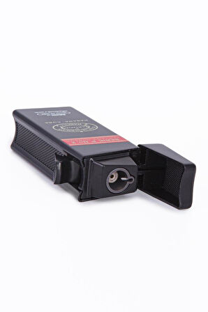 Tek Torch Pürmüz Partagas Serie P No:2 Özel Üretim Siyah Metal Puro Çakmağı