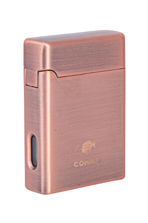Çift Torch Pürmüz Bronz Metal Puro Çakmağı