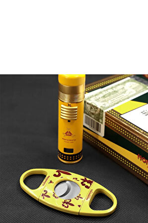 Monte Cristo Özel Üretim Çakmak Kesici İkili Puro Seti