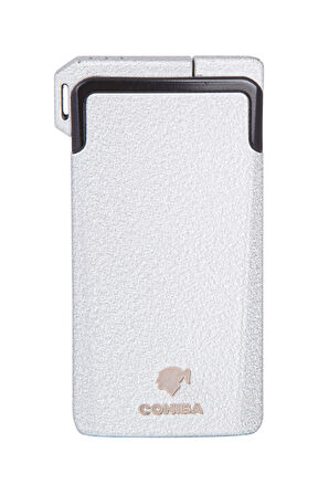 Tek Torch Pürmüz & Soft Flame Fırçalı Gümüş Metal Puro & Pipo Çakmağı