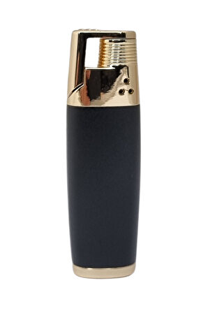 Tek Torch Pürmüz Siyah-Gold Puro Çakmağı
