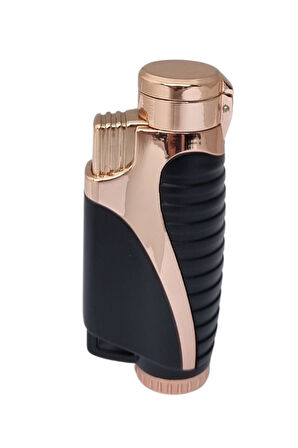 3 Torch Pürmüz Siyah-Bronz Puro Çakmağı