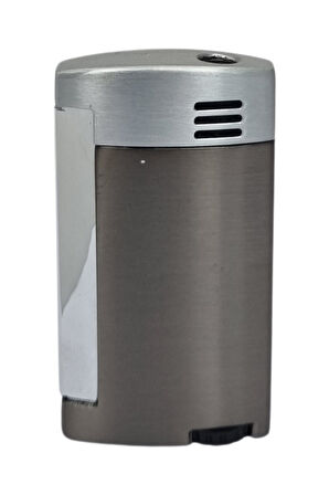 Tek Torch Pürmüz Koyu Gümüş Puro Çakmağı