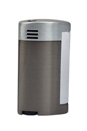 Tek Torch Pürmüz Koyu Gümüş Puro Çakmağı
