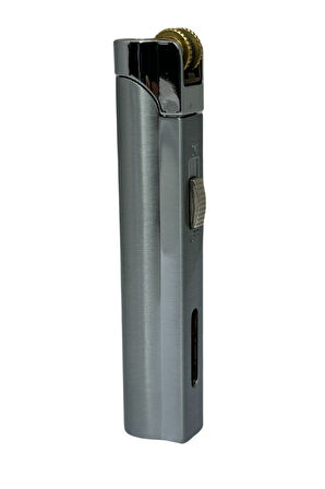 Tek Torch Pürmüz Gümüş Puro Çakmağı