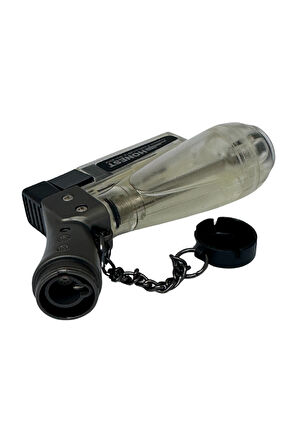 Tek Torch Pürmüz Gümüş Puro Çakmağı
