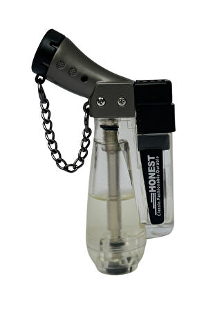 Tek Torch Pürmüz Gümüş Puro Çakmağı