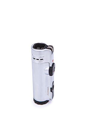 4 Torch Pürmüz Gümüş Metal Puro Çakmağı