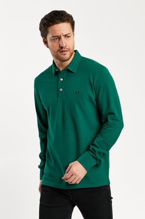 Erkek Polo Yaka Comfort Uzun Kollu Basic Tişört
