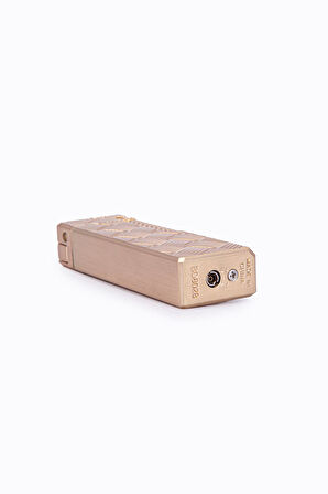 Gold Düz İşlemeli Soft Flame Metal Çakmak