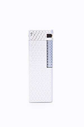Gümüş İşlemeli Soft Flame Metal Çakmak