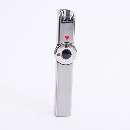 Tek Torch Pürmüz Gümüş Metal Puro Çakmağı