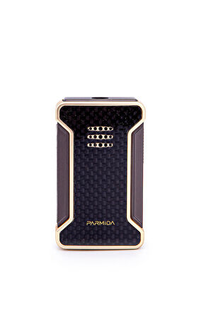 Tek Torch Pürmüz Karbon Desenli Gold Puro Çakmağı