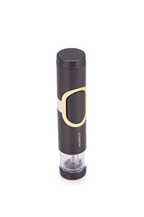 Tek Torch Pürmüz Gunmetal-Gümüş Metal Puro Çakmağı