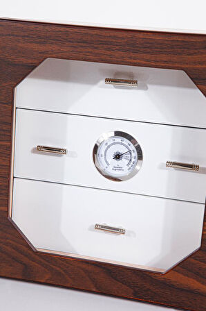 3 Çekmeceli Sedir Humidor Puro Kutusu