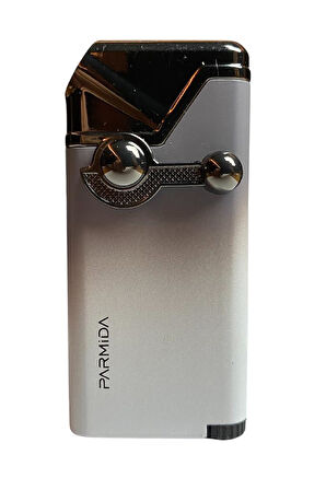 Tek Torch Pürmüz Siyah-Beyaz Puro Çakmağı