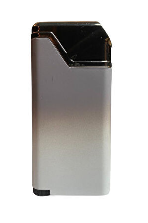 Tek Torch Pürmüz Siyah-Beyaz Puro Çakmağı