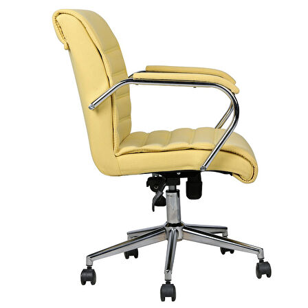 Anfibi Yellow Kumaş Ofis Çalışma Koltuğu