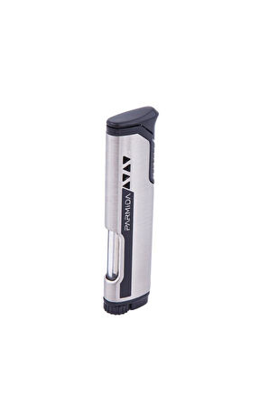 Tek Torch Pürmüz Gümüş Puro Çakmağı
