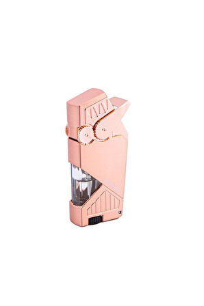 Çift Torch Pürmüz Rose Gold Puro Çakmağı