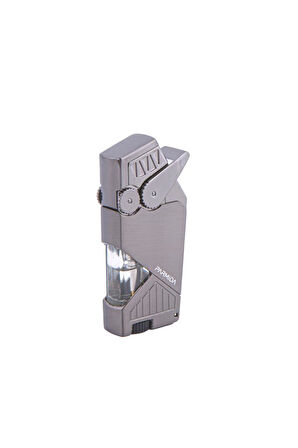 Çift Torch Pürmüz Gunmetal Puro Çakmağı