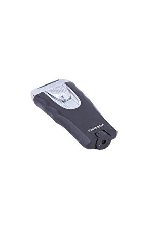Tek Torch Pürmüz Siyah-Gümüş Puro Çakmağı