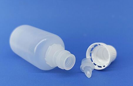 100 Adet 30 Ml Boş Plastik Numune-likit-kolonya-parfüm-sıvı-göz damlası-deney Şişesi damla uçlu 30 cc Kırılır Kapak şişe